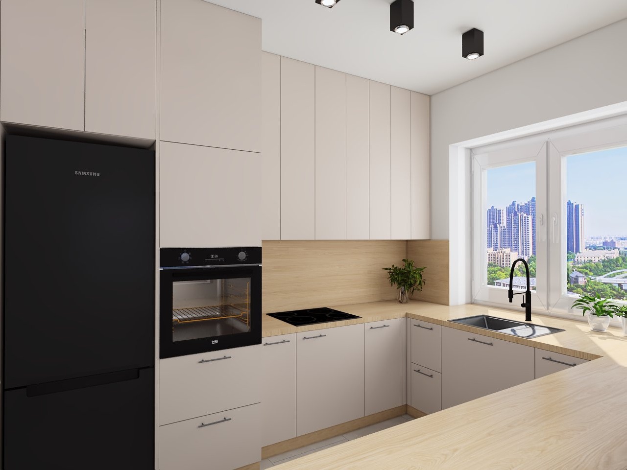 Mieszkanie — realizacja AK projekt (projektowanie wnętrz i architektura)